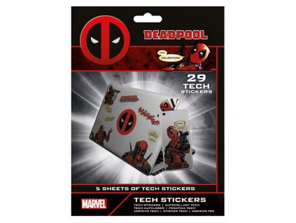 Samolepky Deadpool, sada 29 ks