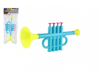 Trubka/Trumpeta plast 25cm 2 barvy v sáčku
