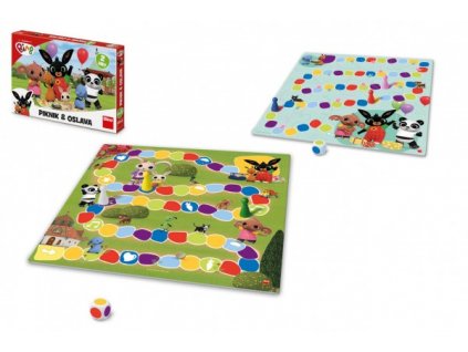 Piknik a Oslava 2v1 Králíček Bing dětské společenské hry v krabici 33,5x23x3,5cm
