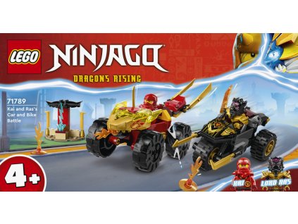 LEGO® NINJAGO® 71789 Kai a Ras v duelu auta s motorkou