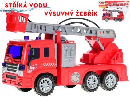 Auto hasiči 24cm na setrvačník stříkající vodu