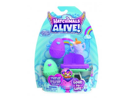 Hatchimals hrací set s krmicí židlí pro zvířátka