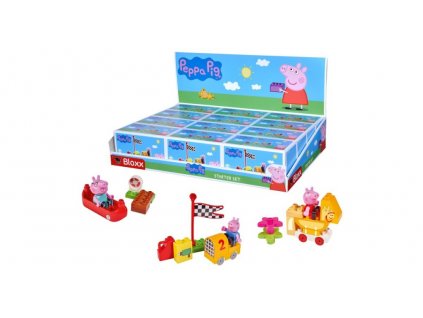 Stavebnice Prasátko Peppa Starter Sets Big Bloxx s figurkou