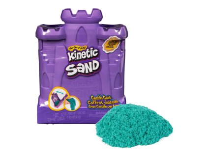 Kinetic sand forma hradu s tekutým pískem