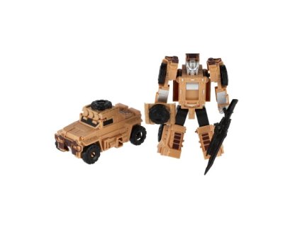 Transformer auto/robot vojenský plast 14cm