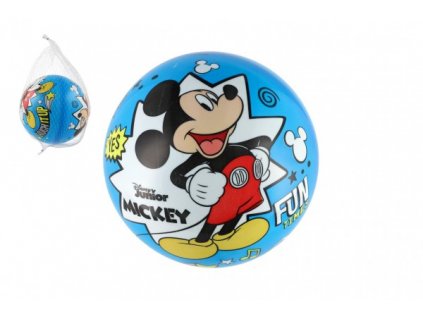 Míč Mickey Mouse nafouknutý 23cm v síťce