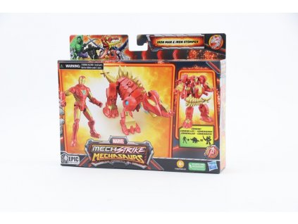 Figurka Marvel Mech Strike Iron Man + Stomper 15 cm