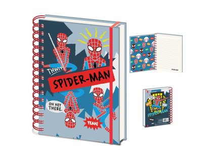 Blok A5 kroužkový Spiderman Sketch