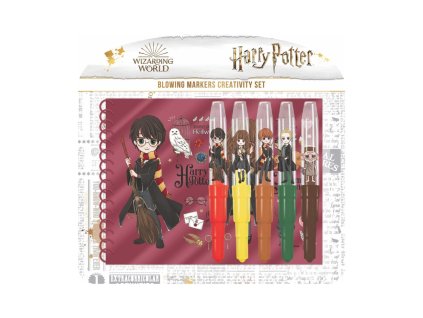 Fixy foukací 5ks s notesem Harry Potter na kartě 31x29cm