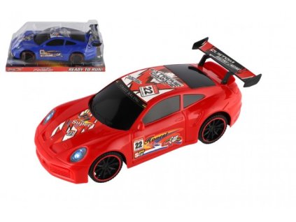 Auto sportovní plast 30cm na setrvačník 2 barvy v blistru