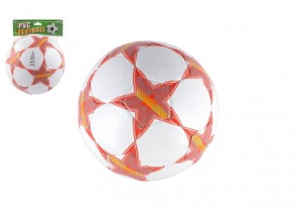 Míč fotbalový nafouknutý šitý 23cm v síťce