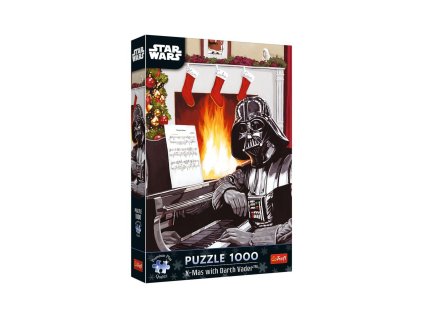 Puzzle Premium Plus: Star Wars - Vánoce s Darth Vader 1000 dílků 48x68,3cm v krabici 27x40x6cm