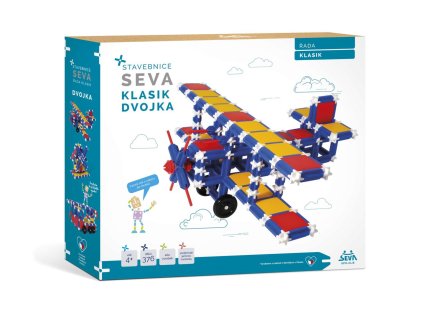 Stavebnice SEVA KLASIK Dvojka plast 366ks v krabici 36x33,5x5cm