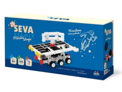 Stavebnice SEVA VESMÍR Měsíční stroje plast 308ks v krabici 31x16x7cm