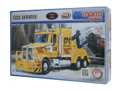 Stavebnice Monti System MS 42 SOS Service Western star 1:48 v krabici 22x15x6cm