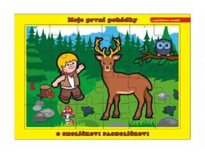 Puzzle deskové O Smolíčkovi Pacholíčkovi 26x17cm 24 dílků Moje první pohádky