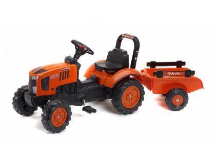 Traktor Kubota M7171 s valníkem oranžový