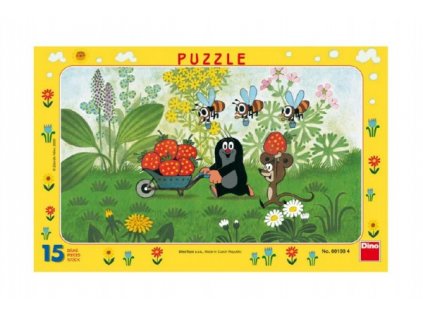 Puzzle deskové Krtek na výletě 29,5x19cm 15 d skladem