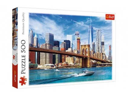 Puzzle Výhled na New York 500 dílků 58x34cm v krabici 40x26,5x4,5cm