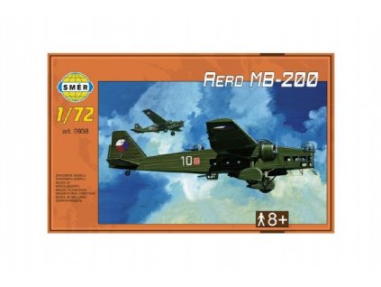 Model Aero MB-200 1:72 22,3x31,2cm v krabici 35x22x5cm