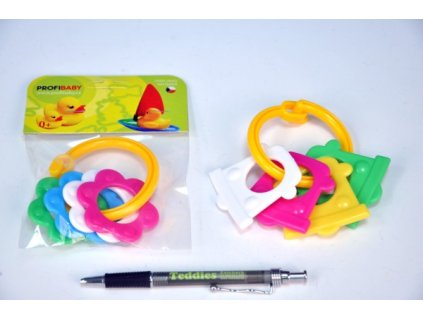 Kousátka tvary plast 10cm v sáčku 0m+ skladem