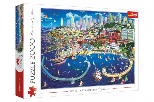 Trefl Puzzle Záliv v San Francisku 2000 dílků 96,1x68,2cm v krabici 40x27x6cm