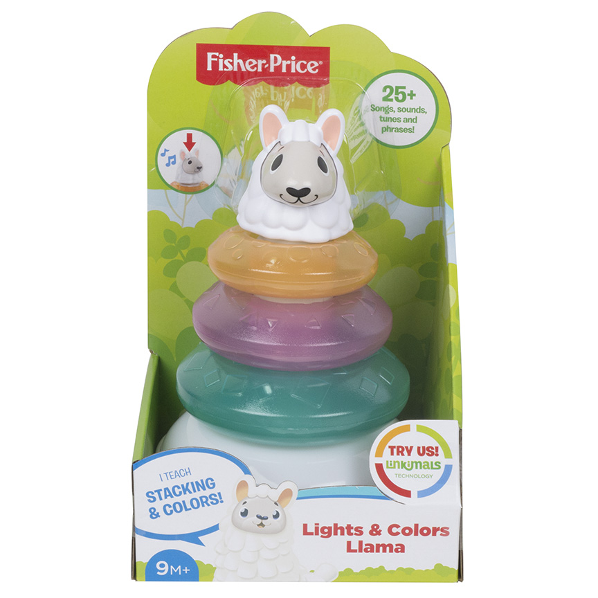 Mattel Fisher Price LINKIMALS MLUVÍCÍ LAMA S KROUŽKY CZ