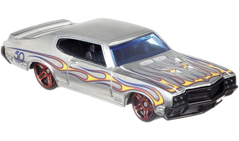 Mattel Hot Wheels '70 Buick GSX - ZAMAC Výroční model 50 let 4/8 FRN27