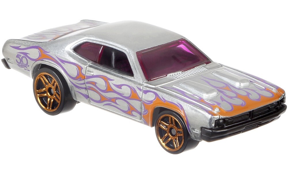 Mattel Hot Wheels '71 Dodge Demon - ZAMAC Výroční model 50 let 6/8 FRN29