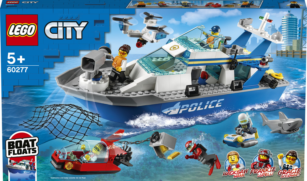LEGO® City 60277 Policejní hlídková loď