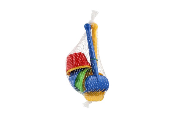 Chemoplast Sada na písek plast lopatka, hrabičky, 4ks bábovky v síťce