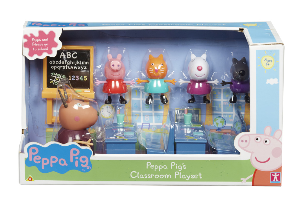 TM Toys Hrací set školní třída + 5 figurek Prasátko Pepa