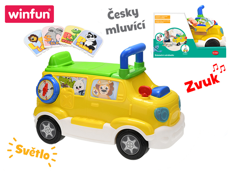 Mikro Trading Edukační auto / odrážedlo - česky mluvící se světlem a zvukem skladem