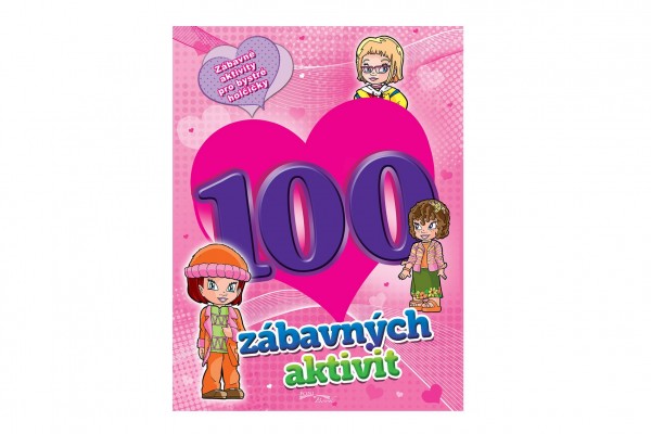 FONI Book Pracovní sešit 100 zábavných aktivit-dívky CZ verze 21x28cm