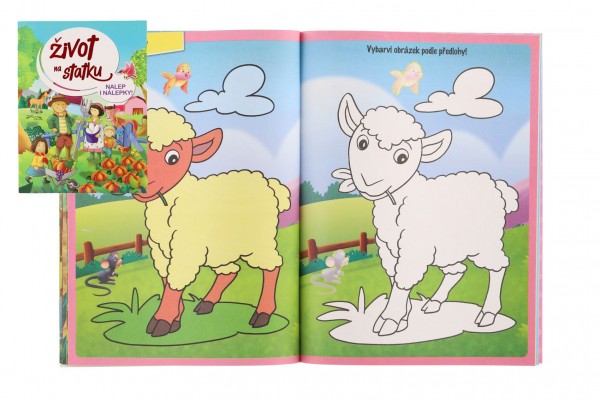 FONI Book Aktivity Život na statku se samolepkami CZ verze 21x28cm