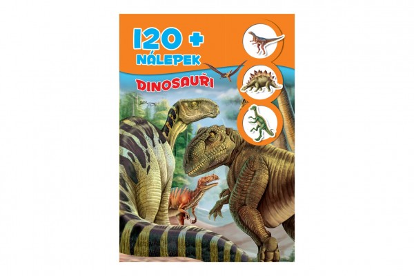 FONI Book Knížka se samolepkami 120+ Dinosauři CZ verze 21x30cm