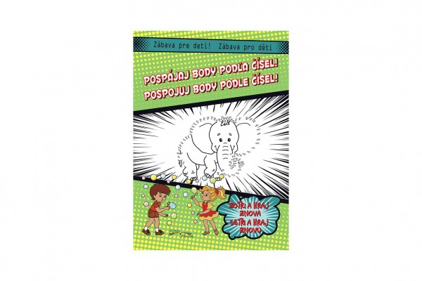 FONI Book Pospujuj body podle čísel!/ Pospájaj body pod´la čísel! +smazatelné/zmaz. pero CZ + SK verze 21x28cm