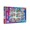Puzzle 10v1 Šťastný den psů Tlapková Patrola v krabici 40x27x6cm