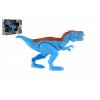 Dinosaurus T-Rex plast 18cm na baterie se zvukem se světlem v krabici 21x15x6,5cm