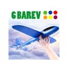 4367 3 hazeci polystyrenove letadlo velke 6 barev