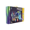 Kuličková dráha magnetická plast 80ks 16 kuliček + doplňky na baterie se světlem v krabici 47x35x9cm