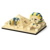 Stavebnice mini KOCO Pyramida a sfinga plast 410 ks v krabičce 13x16,5x7cm