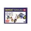 Stavebnice MERKUR 018 Motocykly 10 modelů 182ks v krabici 26x18x5cm