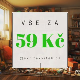 Právě jsme spustili úplně novou kategorii: VŠE ZA 59 Kč 💣 Vyber si #hracky za 🔝ceny! www.SkritekVitek.cz/59 #skritekvitek...