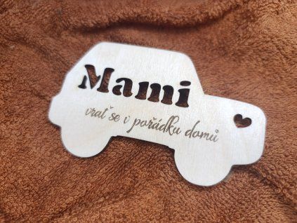Přívěšek do auta - auto Mami