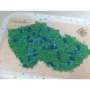 Mapa ČR - kraje a řeky - vkládací puzzle