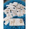 Dřevěné puzzle - stopy lesních zvířat