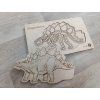 Stegosaurus - vkládací puzzle
