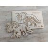 Triceratops - vkládací puzzle