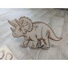 Triceratops - vkládací puzzle